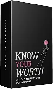 Know Your Worth game box (affirmation cards)